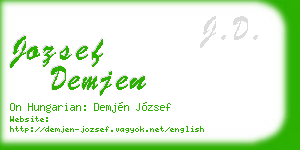 jozsef demjen business card