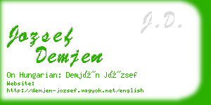 jozsef demjen business card